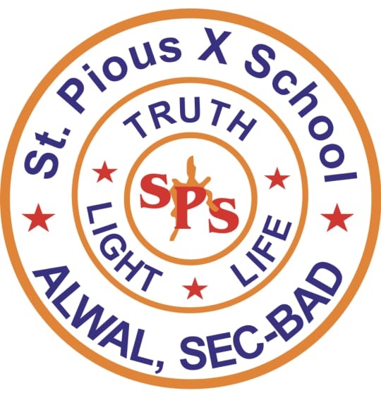 St. Pious X School Alwal Secunderabad logo