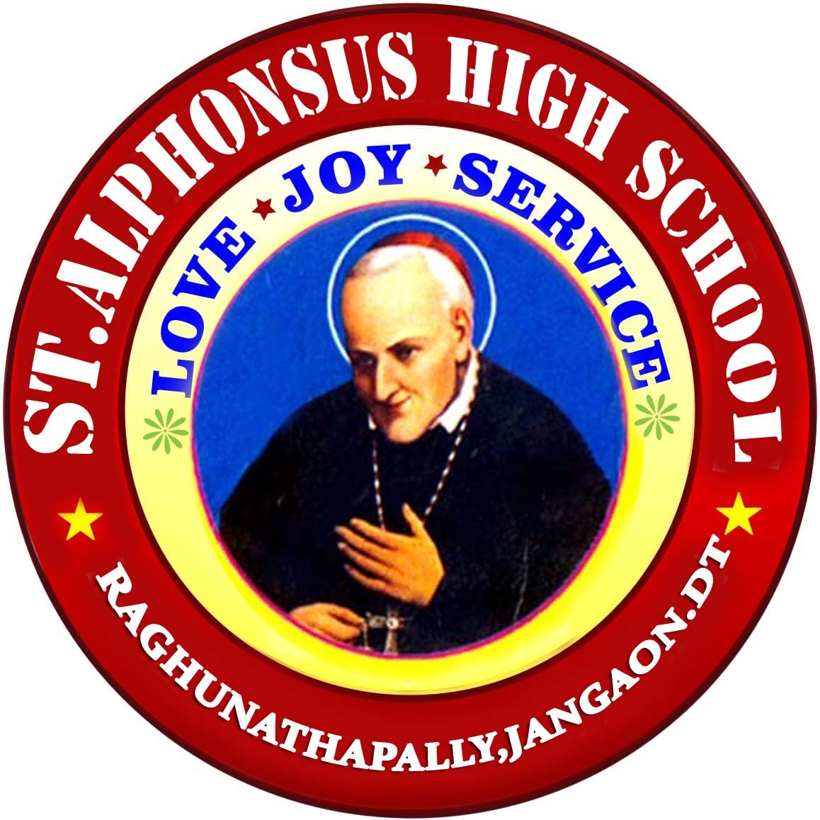 St. Alphonsus High School Raghunathapalli logo